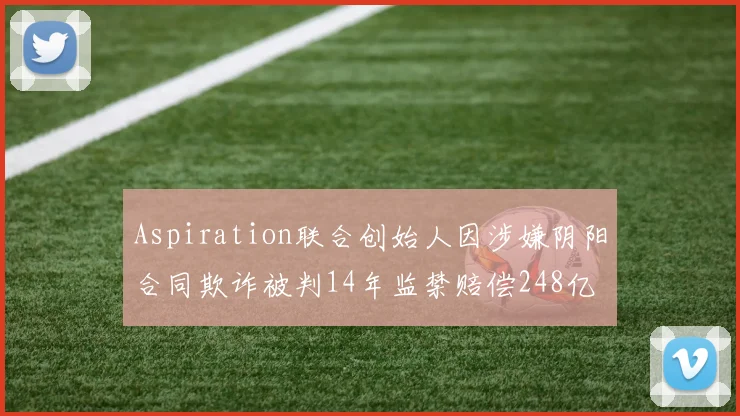 Aspiration联合创始人因涉嫌阴阳合同欺诈被判14年监禁赔偿248亿